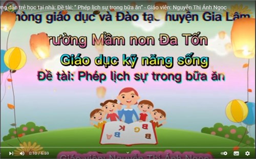 GD Kỹ năng   Hành vi văn minh trong ăn uống  - Giáo viên: Nguyễn Thị Ánh Ngọc